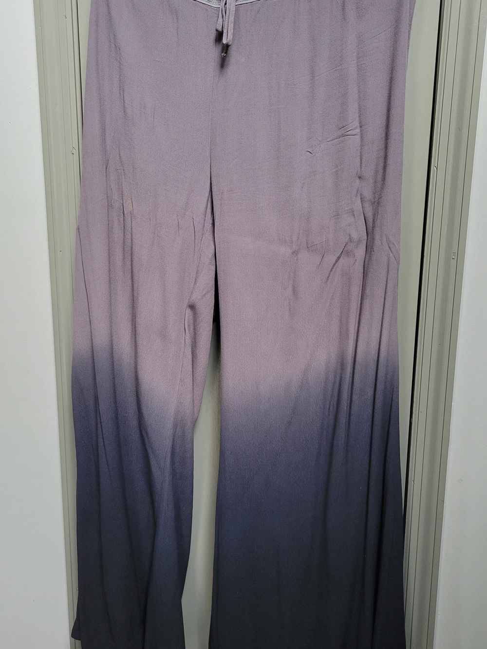 Women's Ombre Wide-Leg Pants in Gray to Navy. Saks. Size XL